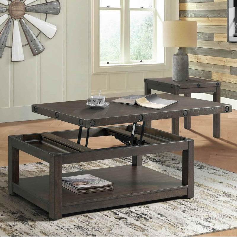 Elements International Colorado Lift Top Coffee Table TCO100CTLT IMAGE 2