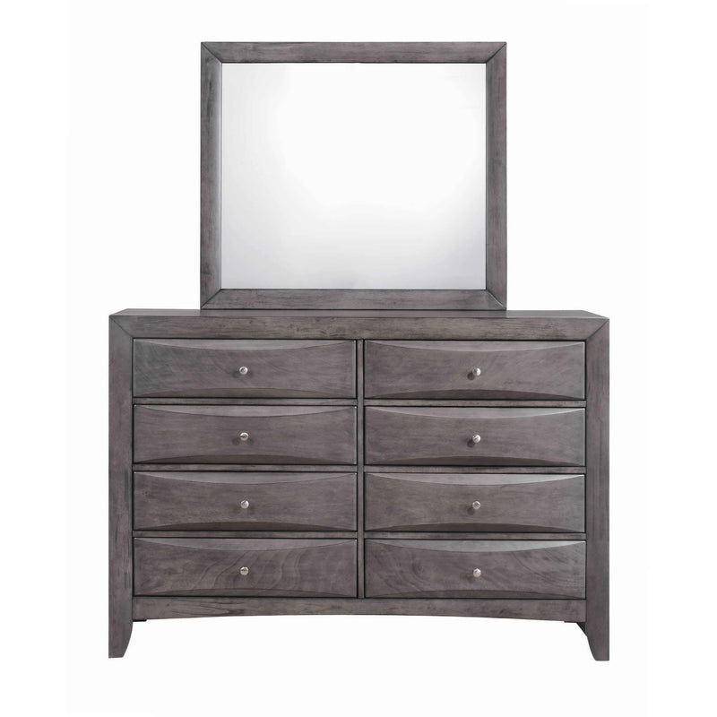 Elements International Emily 8-Drawer Dresser with Mirror EG100DRMR IMAGE 1