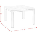 Elements International Square Francesca Counter Height Dining Table with Marble Top CFC300CTTC IMAGE 5