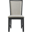  Elements International Grady DGD850SBC Slat Back Side Chair - Black IMAGE 2