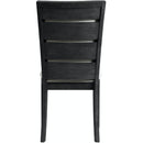  Elements International Grady DGD850SBC Slat Back Side Chair - Black IMAGE 3