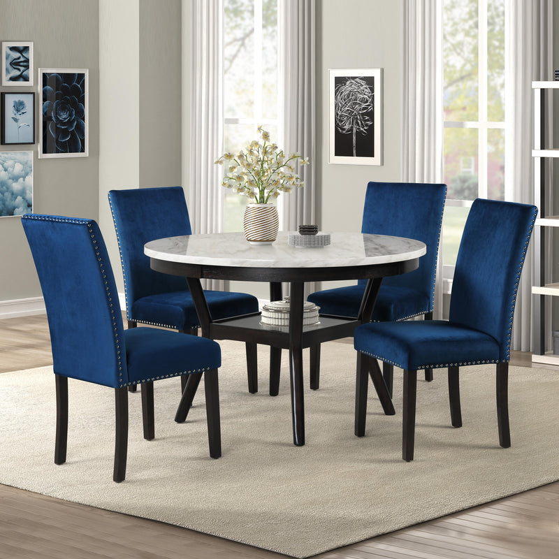 New Classic Furniture Round Celeste Dining Table with Marble Top D400-11 IMAGE 8