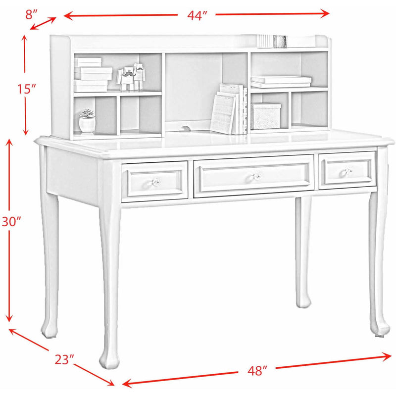 Elements International Kids Desks Desk and Hutch JS300DKHT IMAGE 11