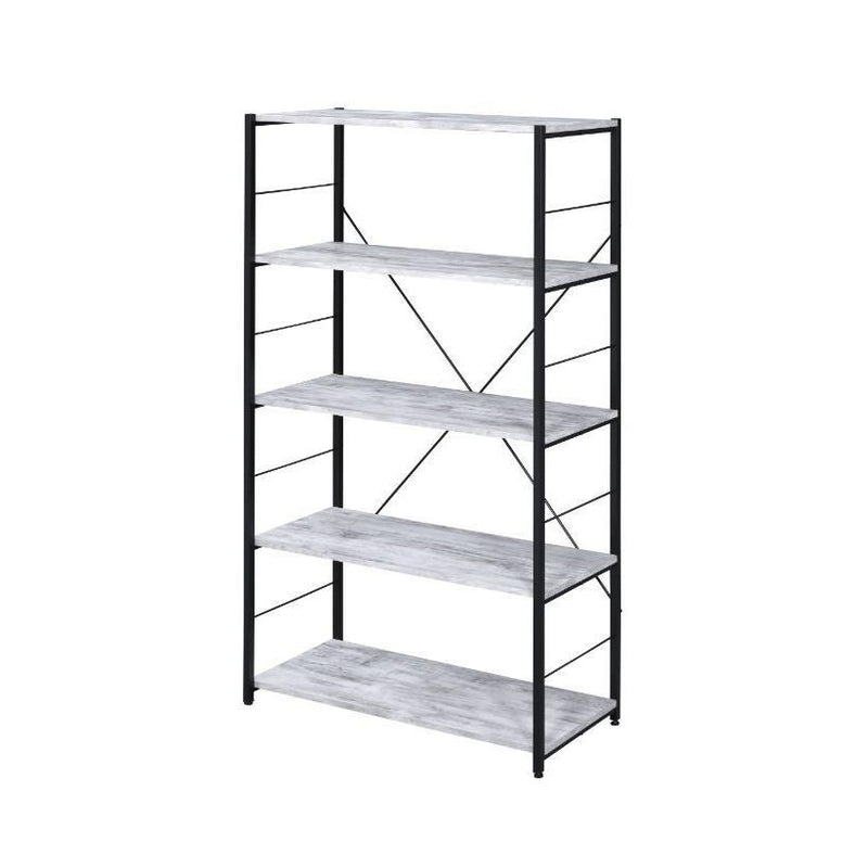 Acme Furniture Tesadea 92777 Bookshelf - Weathered White IMAGE 2