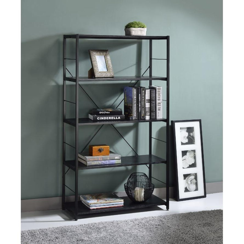 Acme Furniture Tesadea 92778 Bookshelf - Black IMAGE 3