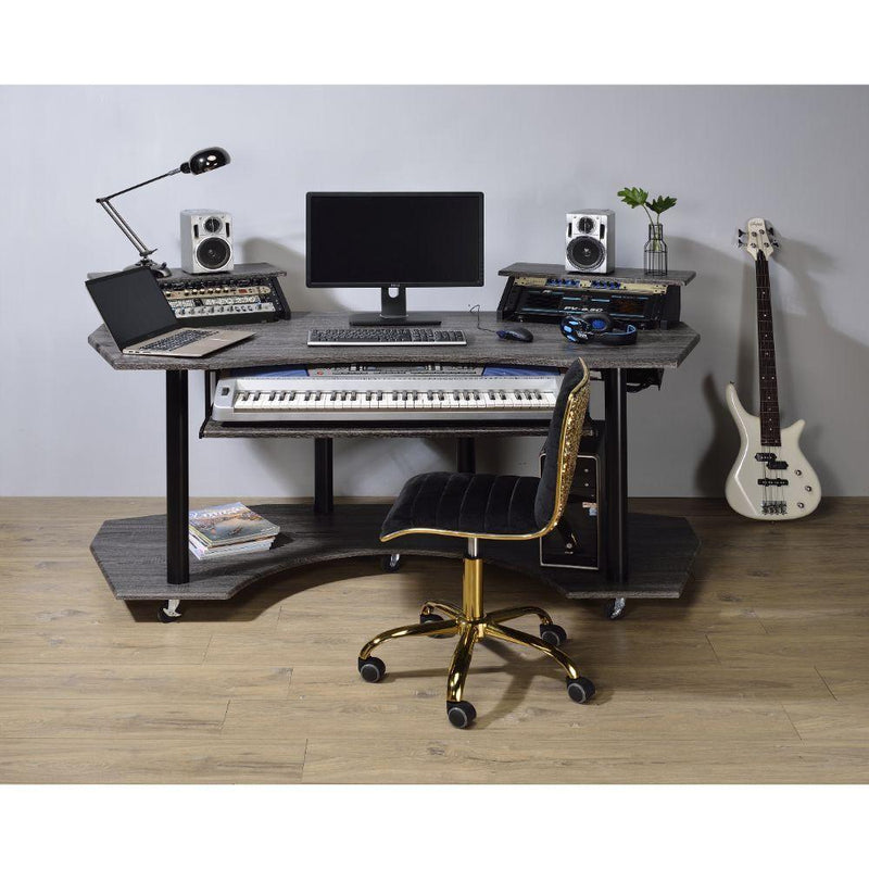 Acme Furniture Eleazar 92890 71" Music Desk - Black IMAGE 8