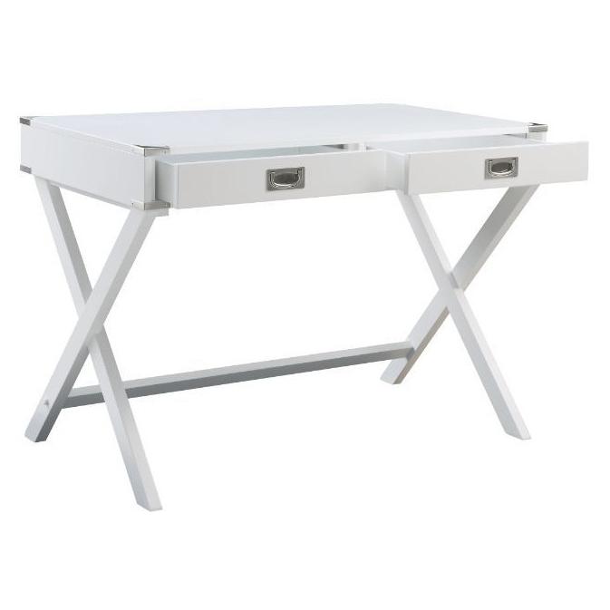 Acme Furniture Amenia 93005 Writing Desk - White IMAGE 3