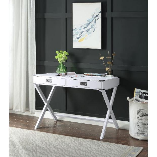 Acme Furniture Amenia 93005 Writing Desk - White IMAGE 5