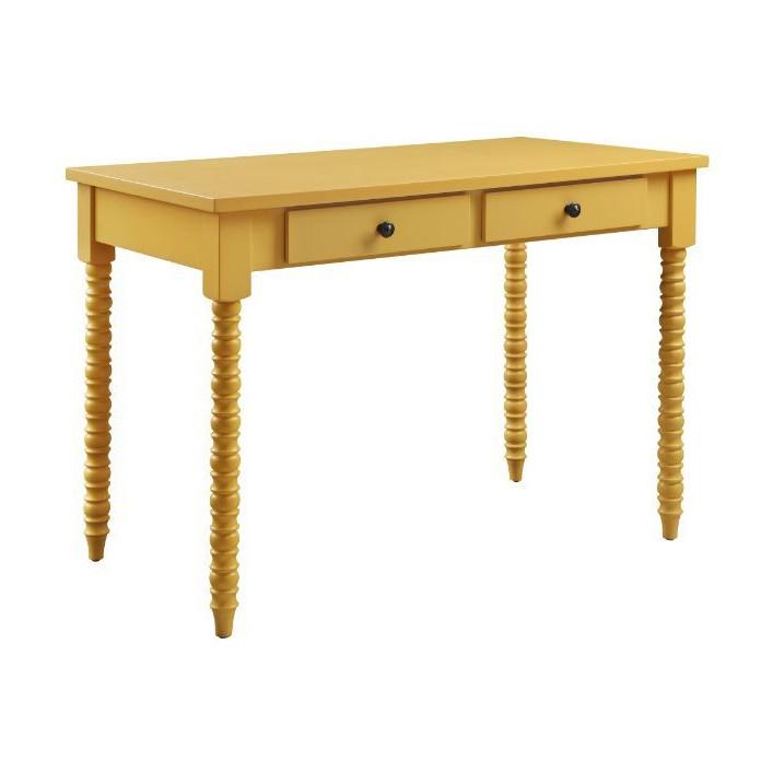 Acme Furniture Altmar 93013 Writing Desk - Yellow IMAGE 2