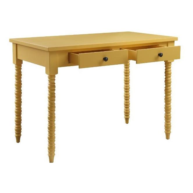 Acme Furniture Altmar 93013 Writing Desk - Yellow IMAGE 3