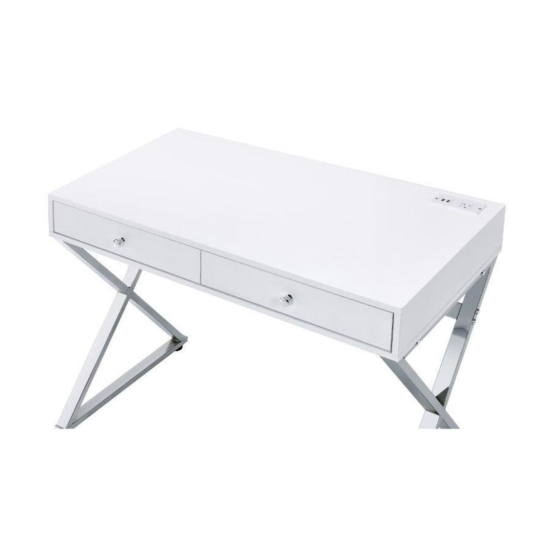 Acme Furniture Coleen 93060 Desk - White IMAGE 4