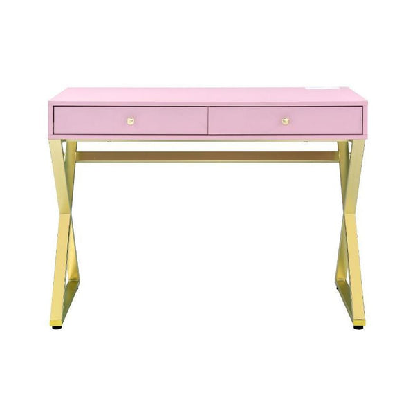 Acme Furniture Coleen 93062 Desk - Pink IMAGE 1