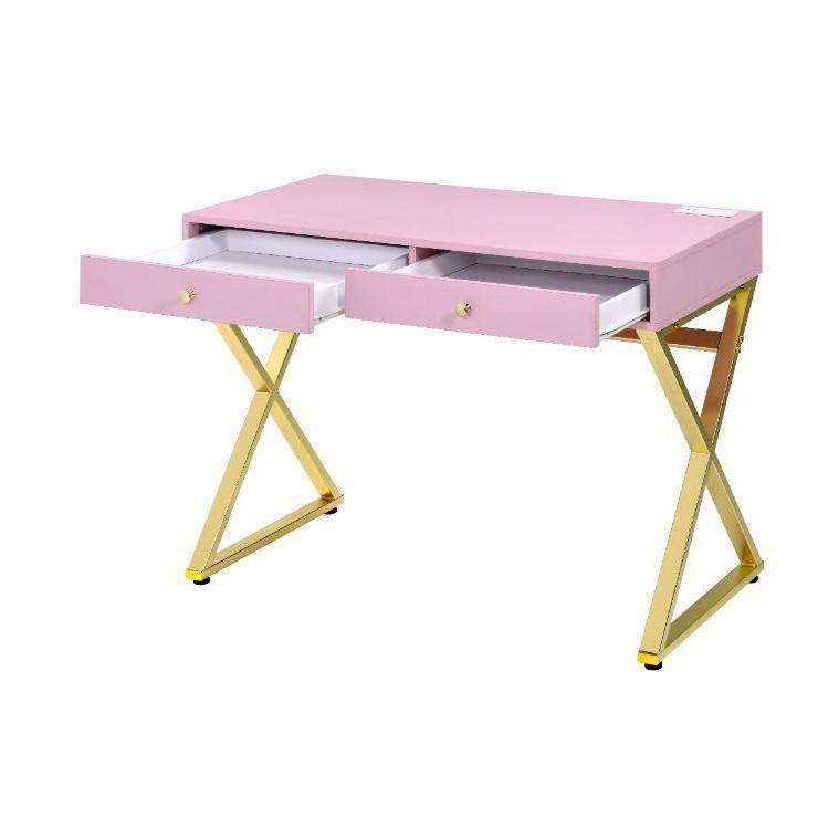 Acme Furniture Coleen 93062 Desk - Pink IMAGE 3