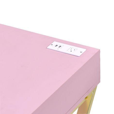 Acme Furniture Coleen 93062 Desk - Pink IMAGE 4