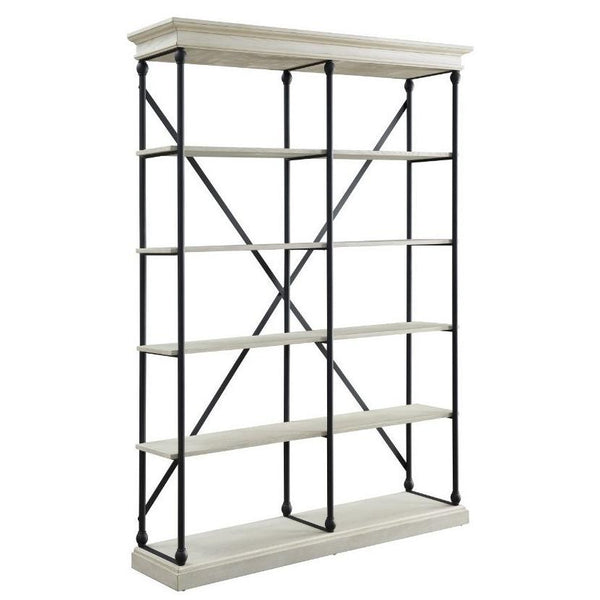 Acme Furniture Rukia 93034 58" Bookshelf - White IMAGE 1