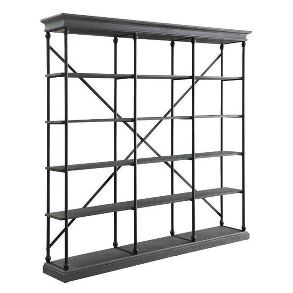 Acme Furniture Rukia 93038 84" Bookshelf - Grey IMAGE 1