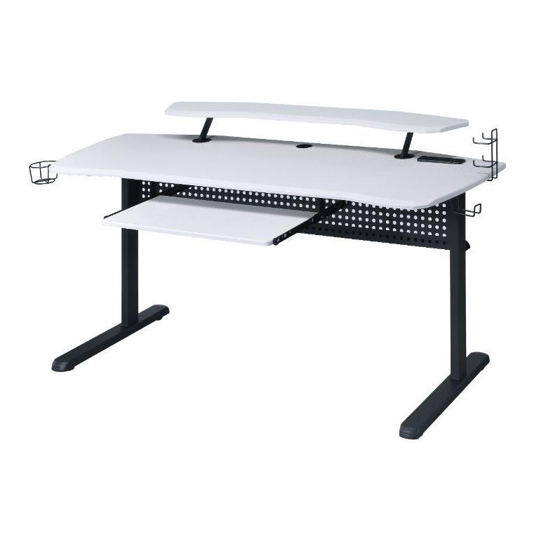 Acme Furniture Vildre 93134 Gaming Table - White IMAGE 3