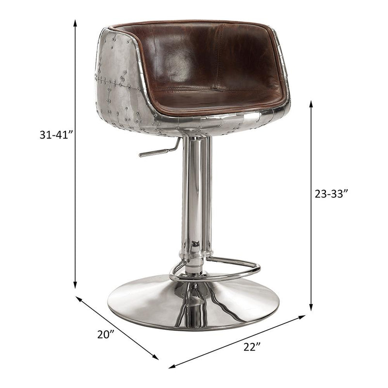 Acme Furniture Brancaster 96555 Adjustable Stool with Swivel IMAGE 9