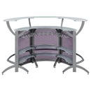  Coaster Furniture 100135-S3 3 pc Bar Unit IMAGE 6
