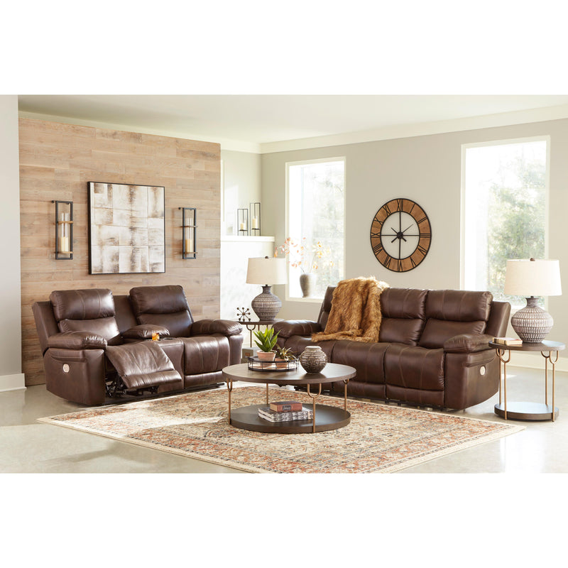 Signature Design by Ashley Edmar Power Reclining Leather Match Loveseat with Console U6480518 IMAGE 11