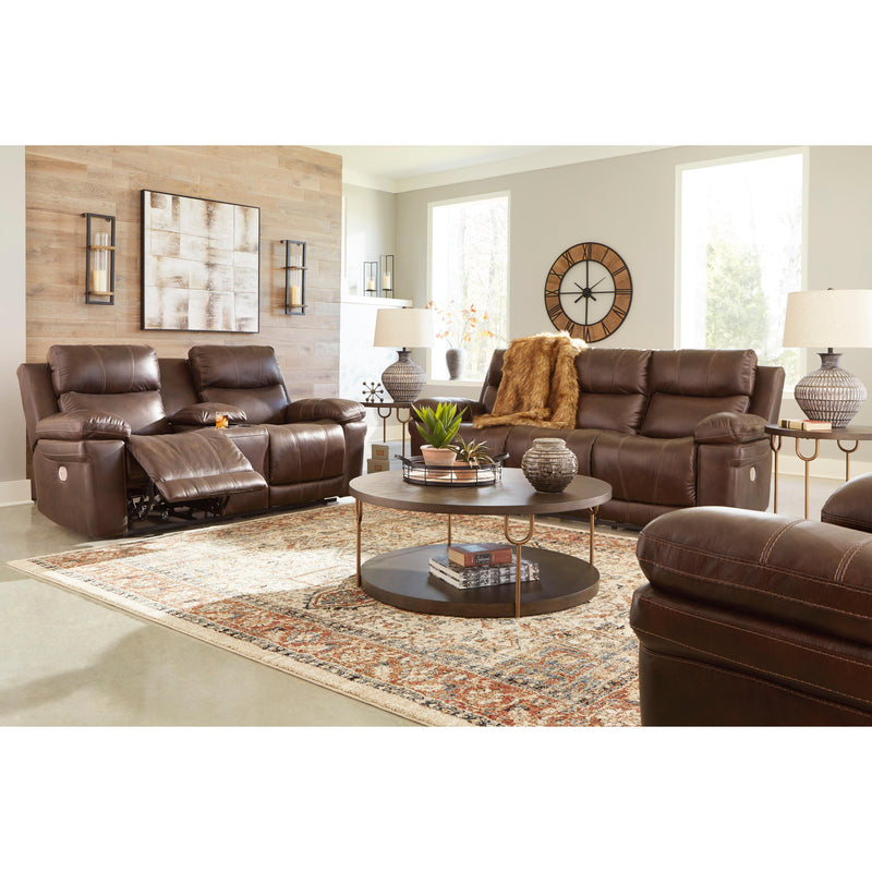 Signature Design by Ashley Edmar Power Reclining Leather Match Loveseat with Console U6480518 IMAGE 8