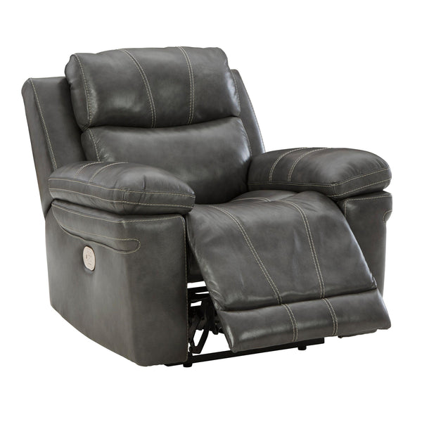 Signature Design by Ashley Edmar Power Leather Match Recliner U6480613 IMAGE 1