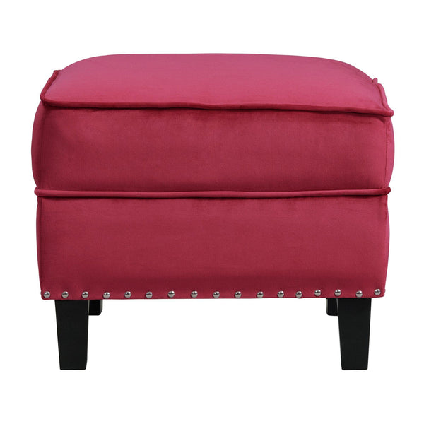 Elements International Tiffany Fabric Ottoman UTF287000E IMAGE 1