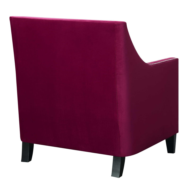  Elements International Tiffany UTF287100CA Accent Chair - Broadway Red IMAGE 3