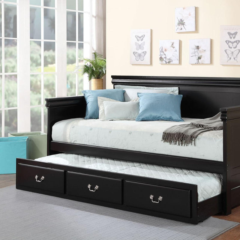 Acme Furniture Bailee 39097 Trundle Bed - Black IMAGE 1