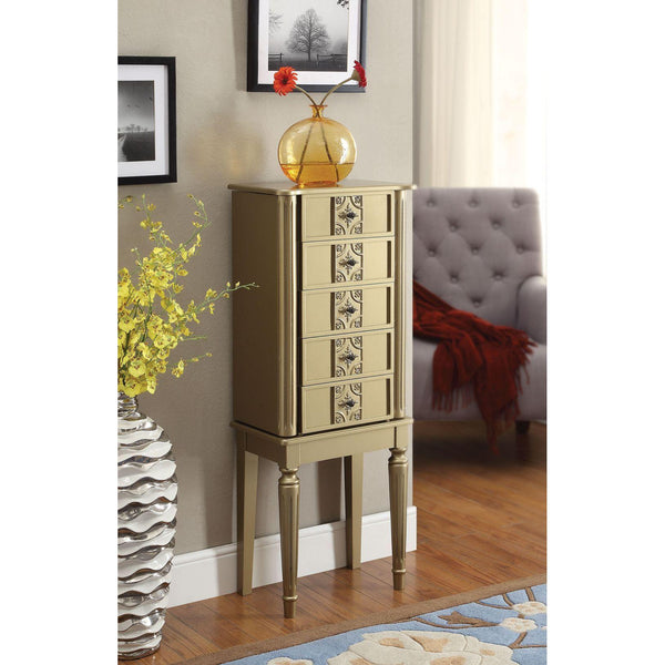 Acme Furniture Tammy 97169 Jewelry Armoire - Golden IMAGE 1