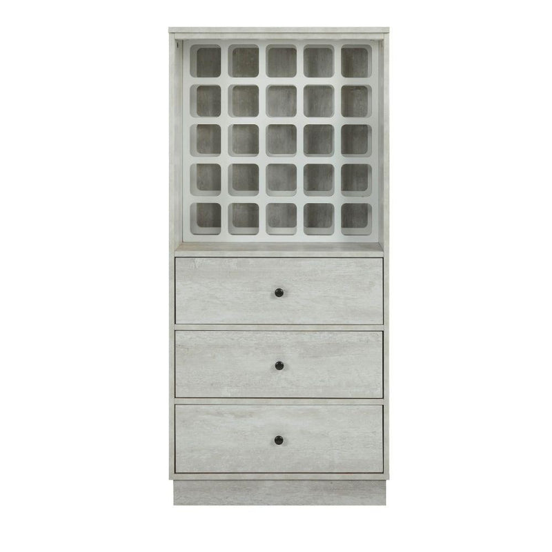 Acme Furniture Wiesta 97544 Wine Cabinet - White IMAGE 3