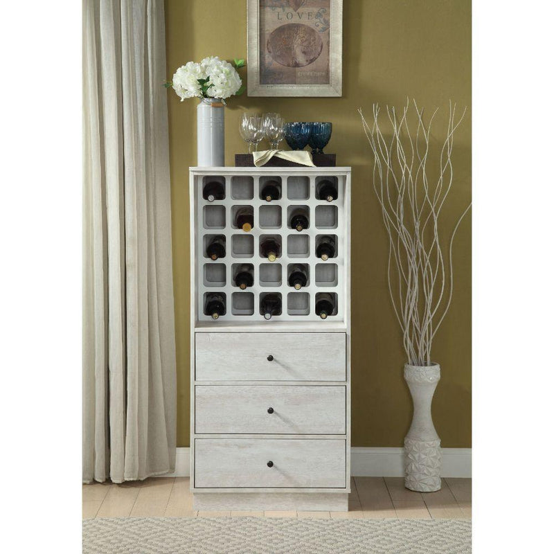 Acme Furniture Wiesta 97544 Wine Cabinet - White IMAGE 6