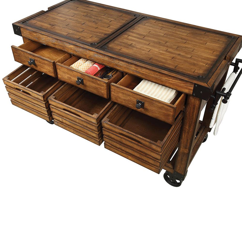 Acme Furniture Kaif 98184 Kitchen Cart IMAGE 7