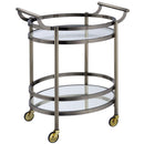 Acme Furniture Lakelyn 98190 Serving Cart - Brushed Bronze IMAGE 2