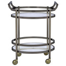 Acme Furniture Lakelyn 98190 Serving Cart - Brushed Bronze IMAGE 3