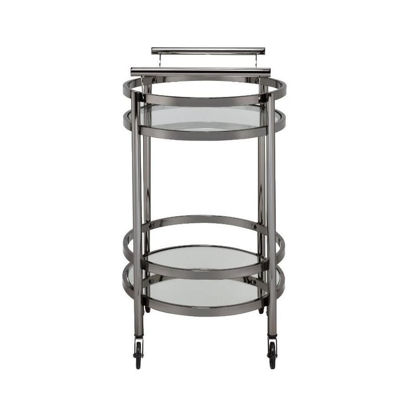 Acme Furniture Lakelyn 98191 Serving Cart - Black Nickel IMAGE 2