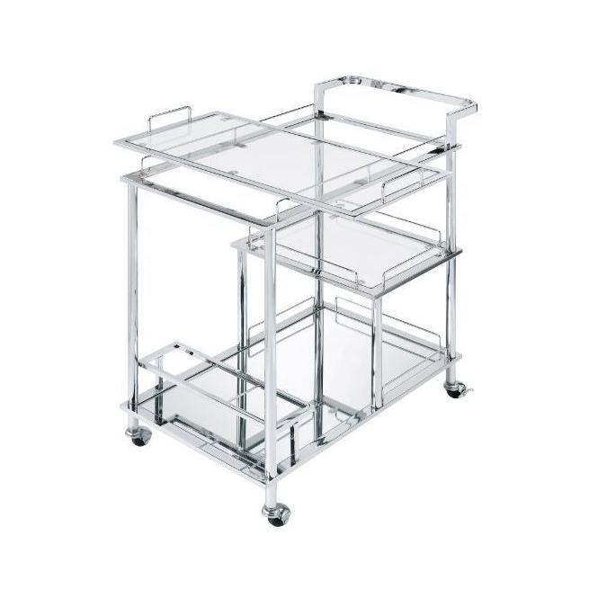 Acme Furniture Splinter 98215 Serving Cart IMAGE 2