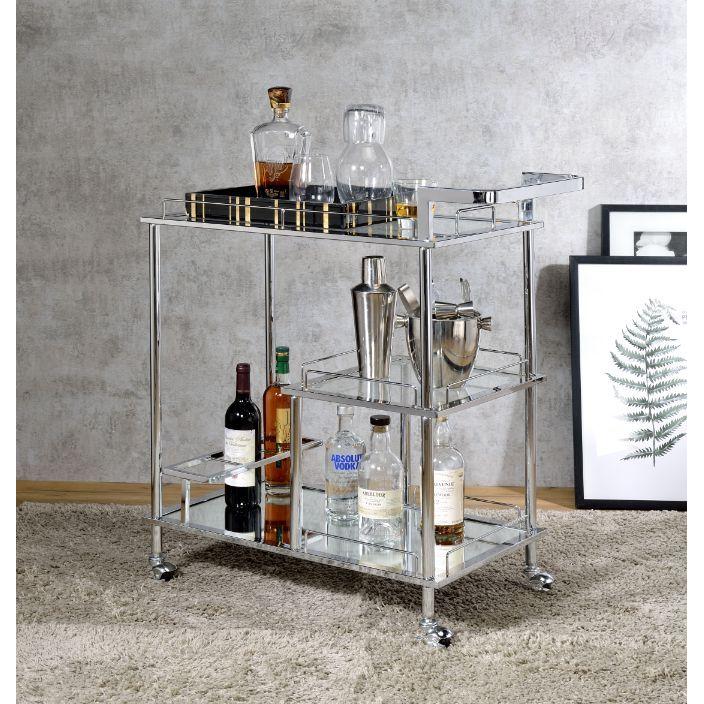 Acme Furniture Splinter 98215 Serving Cart IMAGE 4