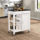 Acme Furniture Ottawa 98320 Kitchen Cart - White & Black IMAGE 1