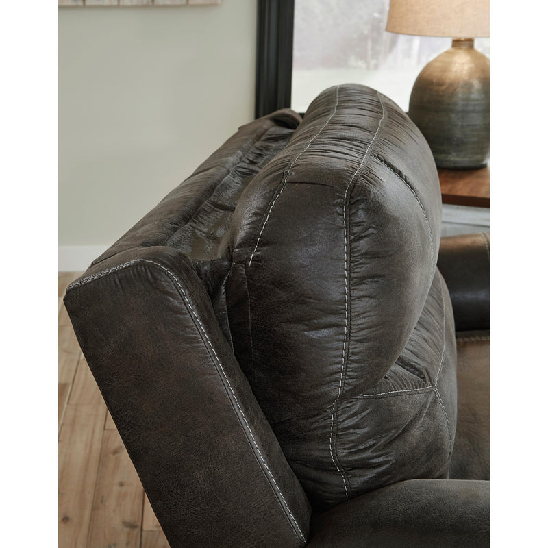 Signature Design by Ashley Grearview Power Reclining Leather Look Loveseat with Console 6500518 IMAGE 7