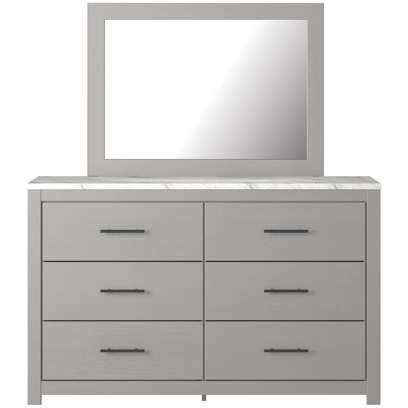 Signature Design by Ashley Cottonburg 6-Drawer Dresser with Mirror B1192-31/B1192-36 IMAGE 2