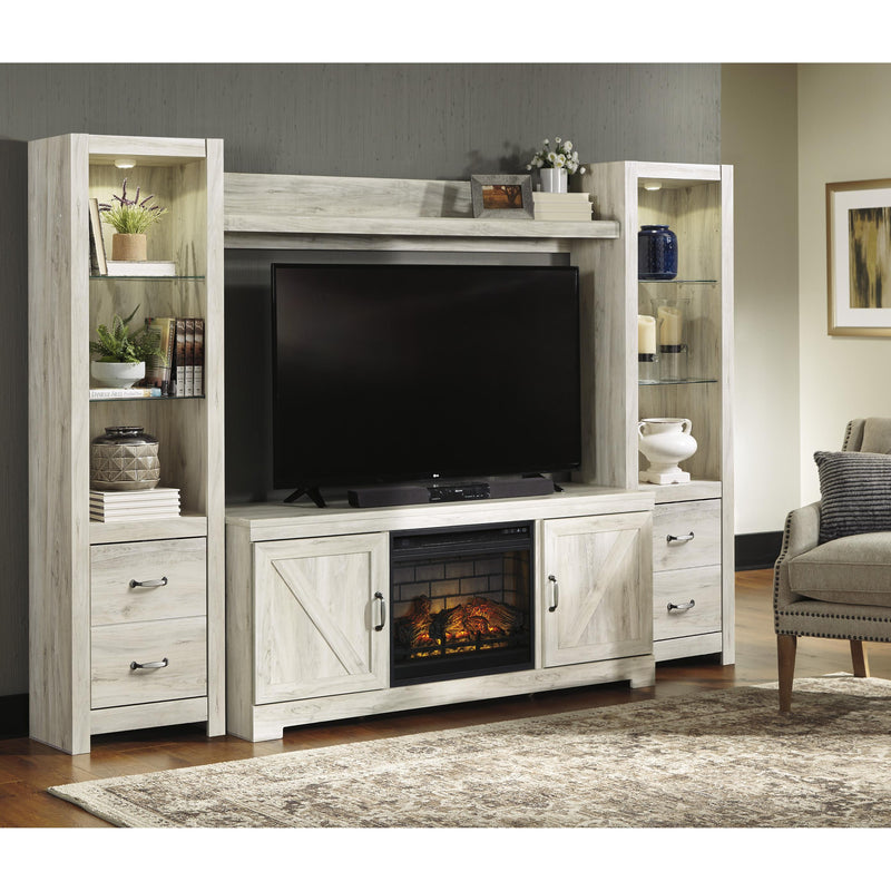 Signature Design by Ashley Bellaby W331W8 4 pc Entertainment Center with Electric Fireplace IMAGE 2