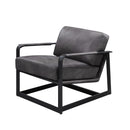 Acme Furniture Locnos Stationary Leather Accent Chair 59944 IMAGE 2