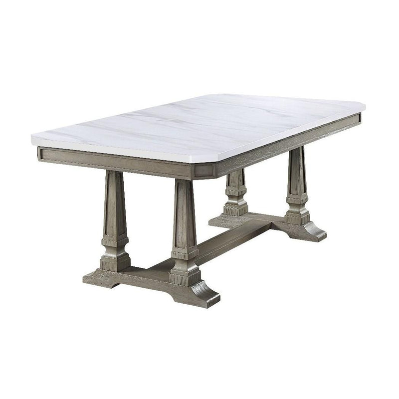 Acme Furniture Zumala Dining Table with Trestle Base 73260 IMAGE 1