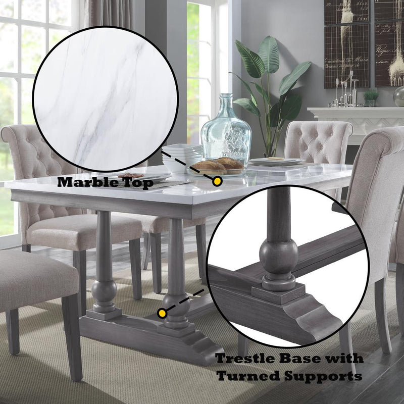 Acme Furniture Yabeina 73265 Dining Table IMAGE 9