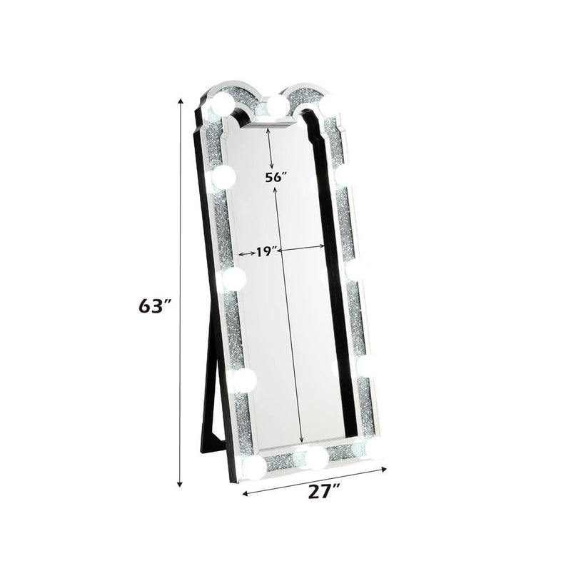 Acme Furniture Noralie 97985 Floor Mirror IMAGE 5