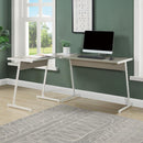 Acme Furniture Dazenus OF00045 Desk - Grey & White IMAGE 1