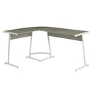 Acme Furniture Dazenus OF00045 Desk - Grey & White IMAGE 2