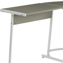 Acme Furniture Dazenus OF00045 Desk - Grey & White IMAGE 5