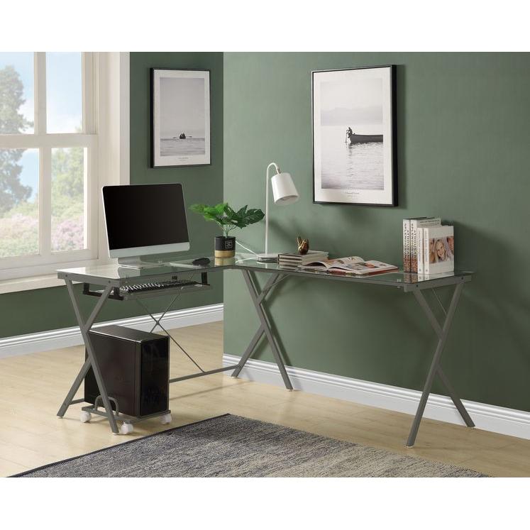 Acme Furniture Dazenus OF00047 Desk - Silver IMAGE 5